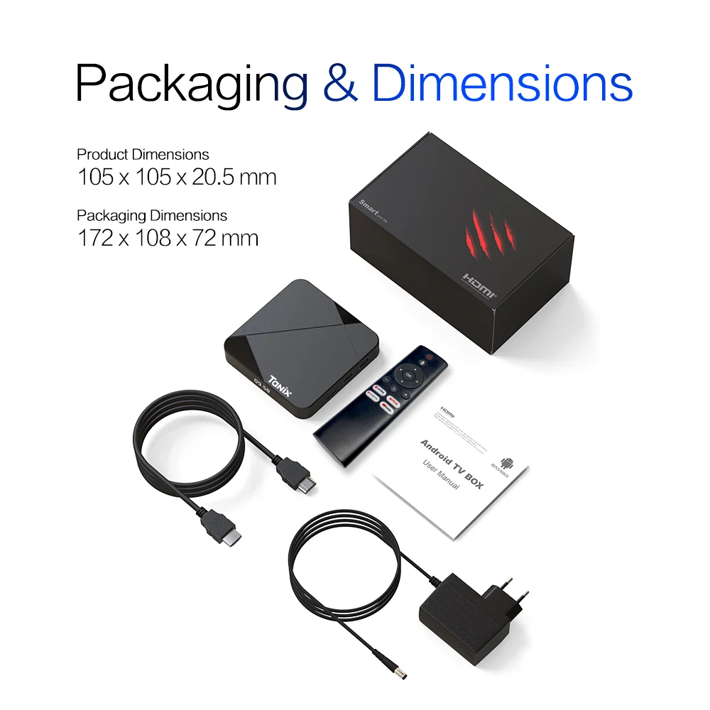 2025 new TANIX TX5 TV Box S905Y5 chip Android 14 system WiFi 6 4K