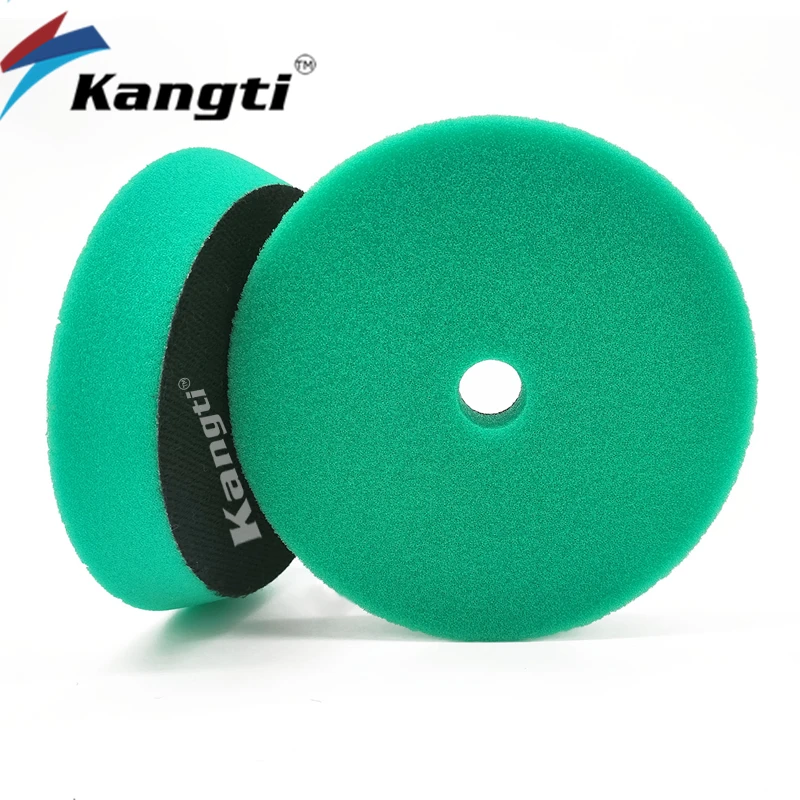 Kangti 3"/5"/6" Car Spong ing Polishing Pad Flat Polisher Pad Removes Scratche For DA/RO/GA Car er Polisher