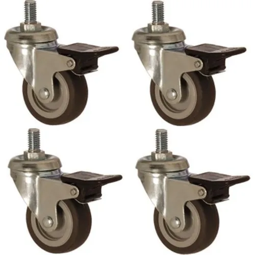 

Zet Bolted Polypropylene Above Thermoplastic Coated Bushing Swivel Caster Wheel 75 mm x 4 Pcs