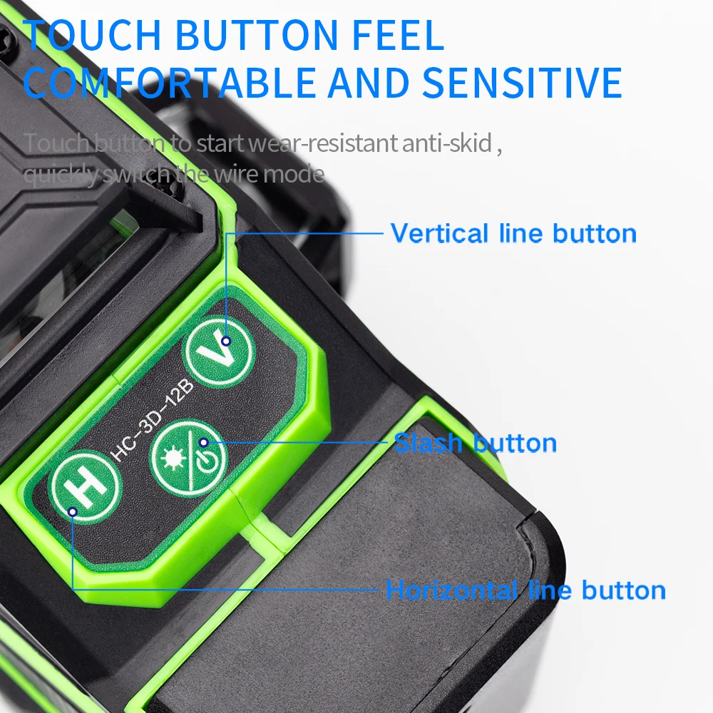 16ラインセルフレベリング4Dグリーンレーザーレベル,360 ° 水平および