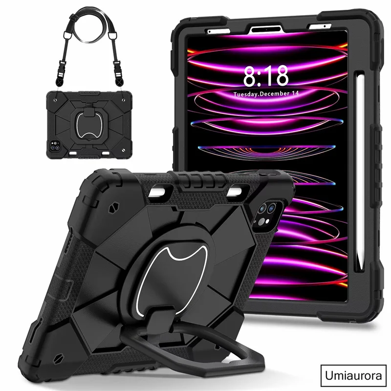 Case, rotação Handle Stand, Capa para iPad