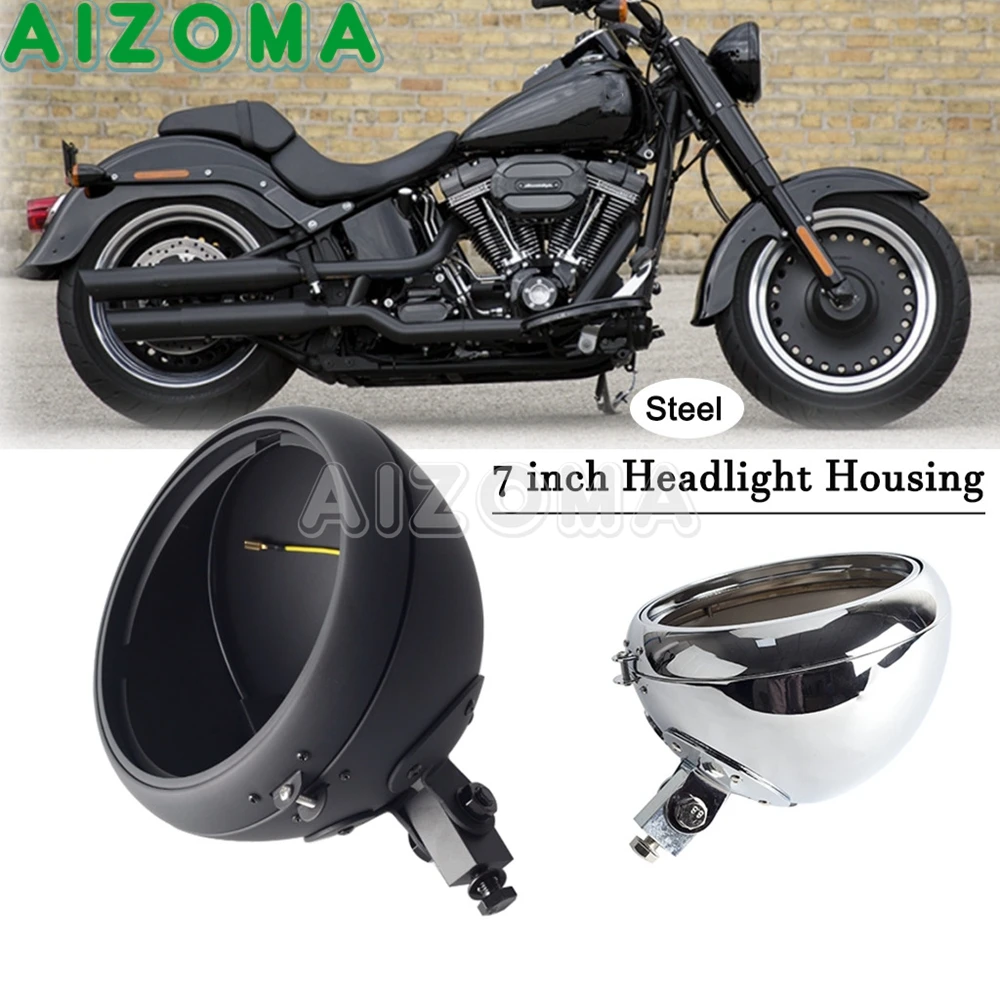 

Универсальный 7-дюймовый семейный корпус для Harley Heritage Fat Boy Softail, налобный фонарь 1986-14