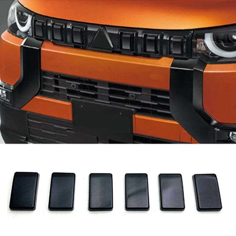 

Передняя решетка радиатора для Mitsubishi Delica Mini 2023, крышка гриля, отделка, отделка, внешние запасные части, аксессуары, черный