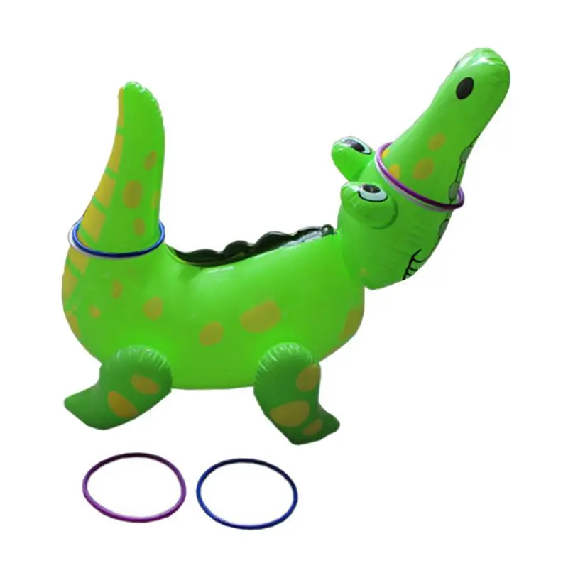 

Inflatable Alligator Ring Tossing Games Parent Child Interactive Competition Kids Sense Training Toys Kid Animal Ring Game Toss