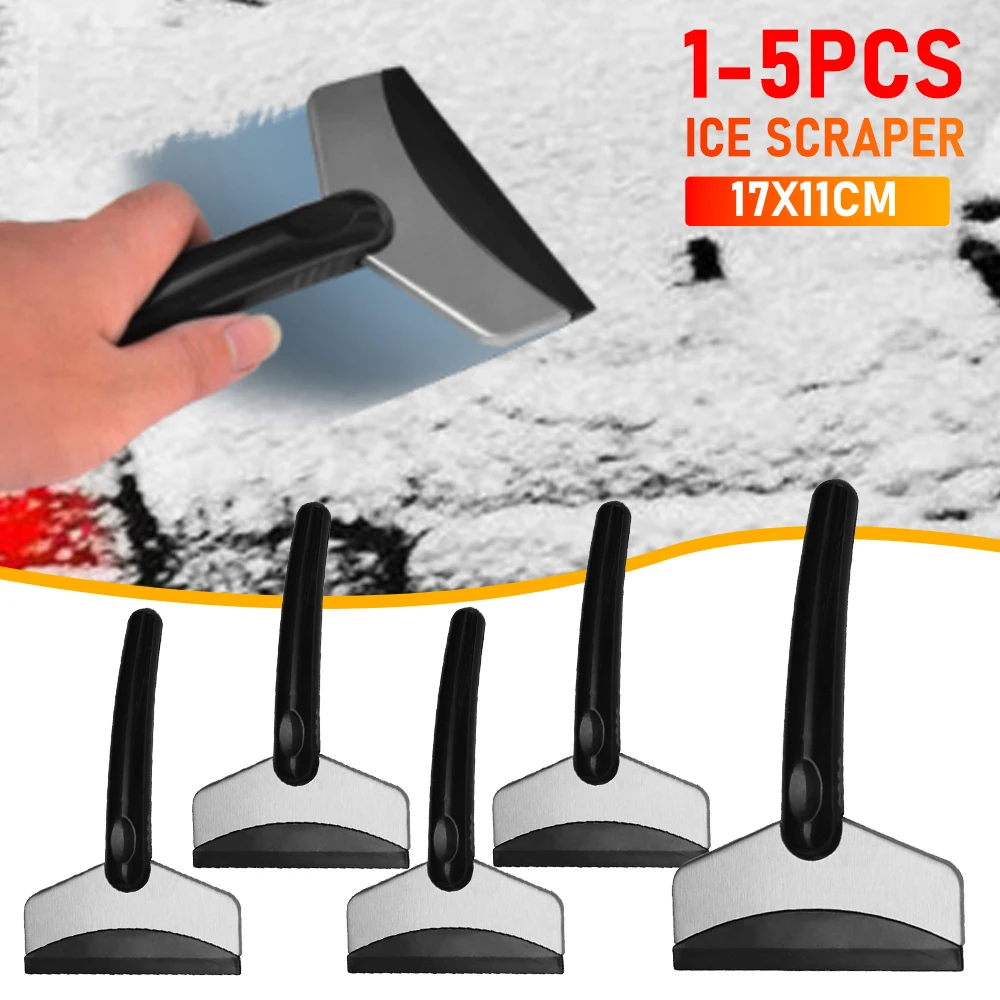 Snow Removal Scraper 1-5PCS Stainless Steel Frost Removal Tool Portable Windshield Ice Scraper For Car Window Snow Cleaning Tool