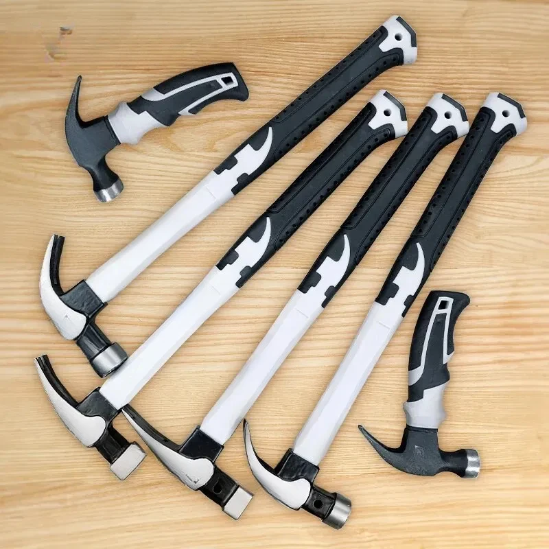 

AIRAJ Multifunctional Sheep Horn Hammer Industrial Grade Decoration Household Hammer Wrapped with Glue Non Slip Hardware Tool