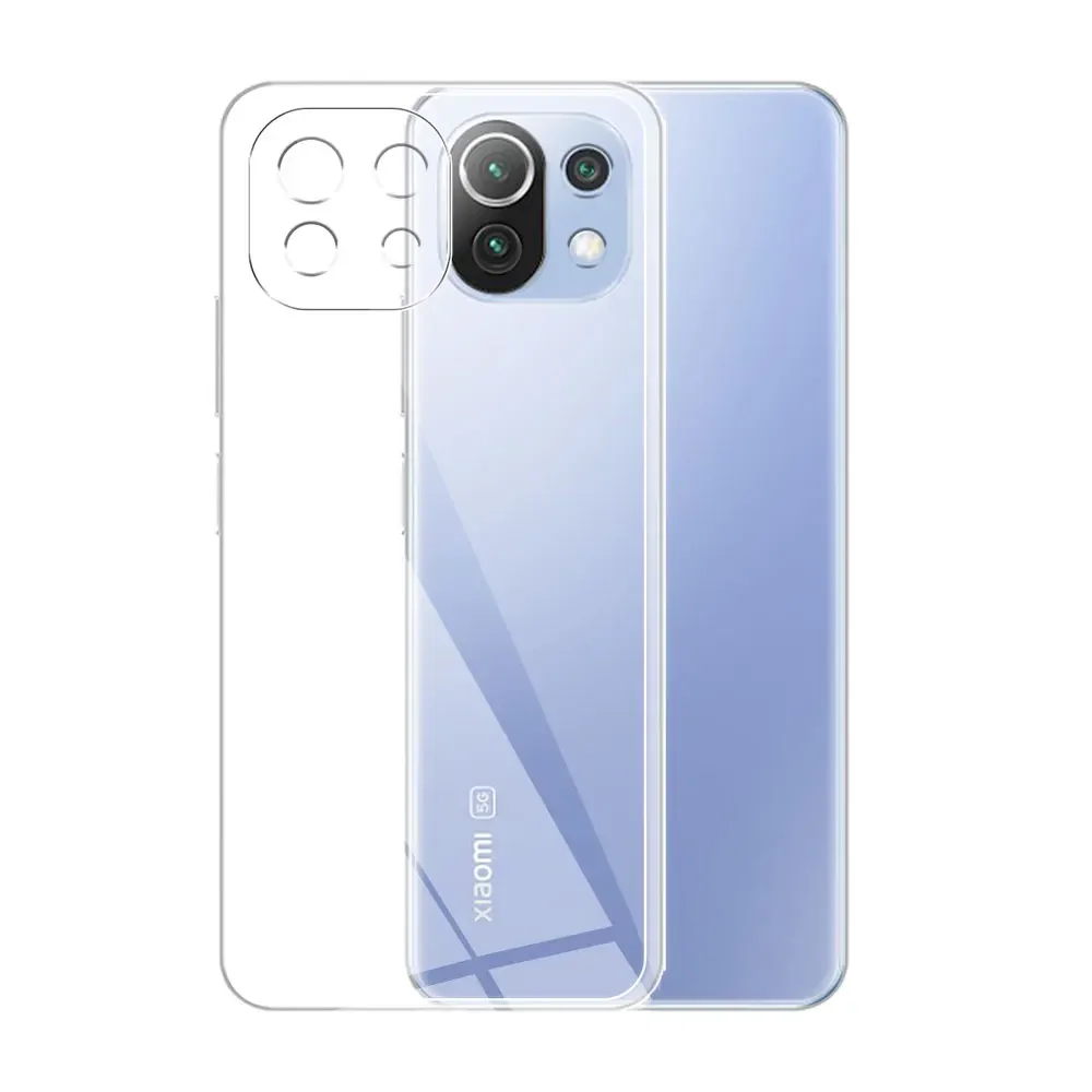 Enhanced Silicone Soft Clear Phone Case Cover for Xiaomi Mi 11 Lite Series
