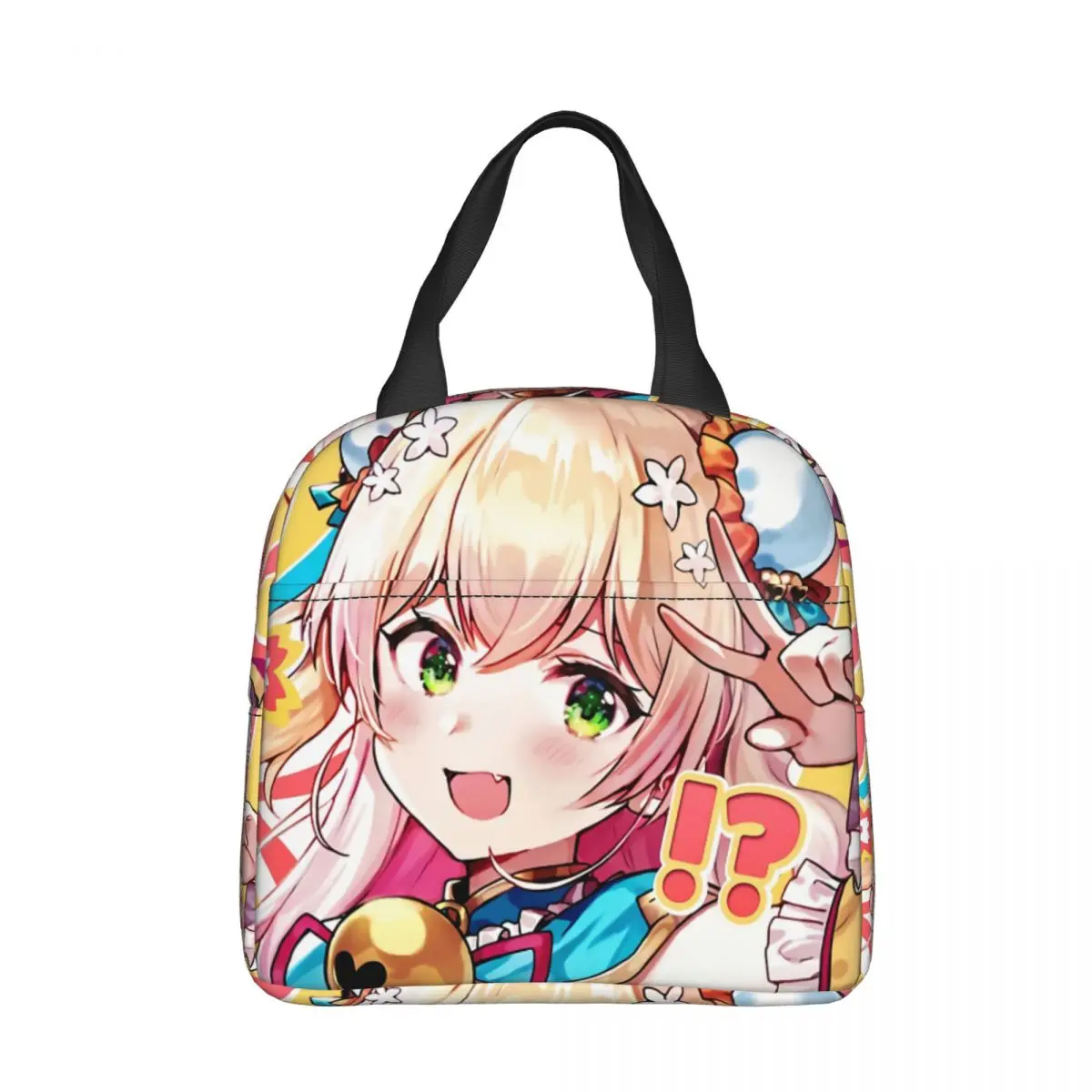

Momosuzu Nene Lunch Bag box Hololive Children Aluminum Bag Foil Portable Lunchbox