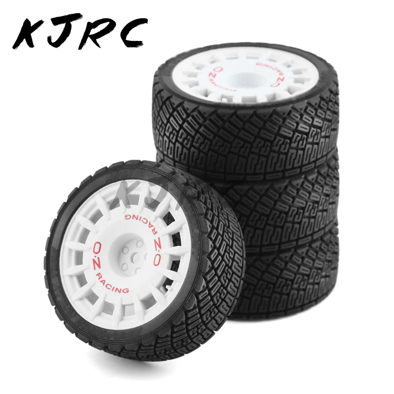 Rc Car Tire Hpi Kyosho Tamiya 1/10 Wrc Champion Fiesta Rally Wheel Flat Running Tire Xv01 Tt02