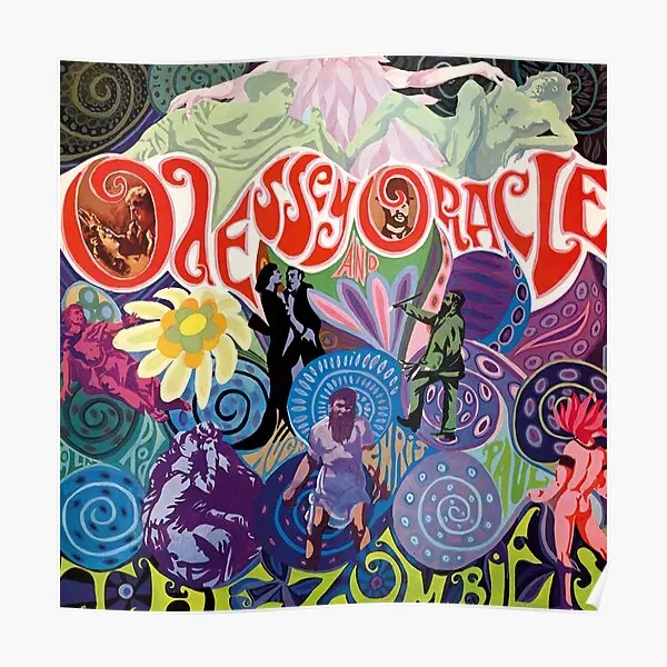 

Лучший альбом, Обложка «зомби одессей» и плакат, Забавный современный настенный винтажный декор, Фреска, домашняя живопись, печать, украшение без рамки