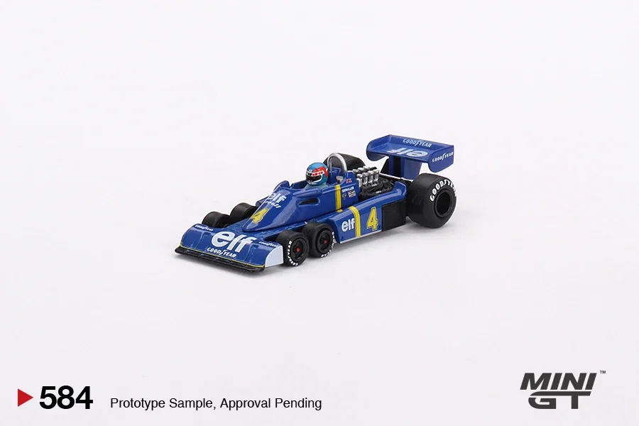 

MINIGT1:64 Tyrrell P34 #4 Патрик Depailler1976 шведский GP 2-е место MGT00584-CH автомобиль сплав литья под давлением металлическая модель для детей