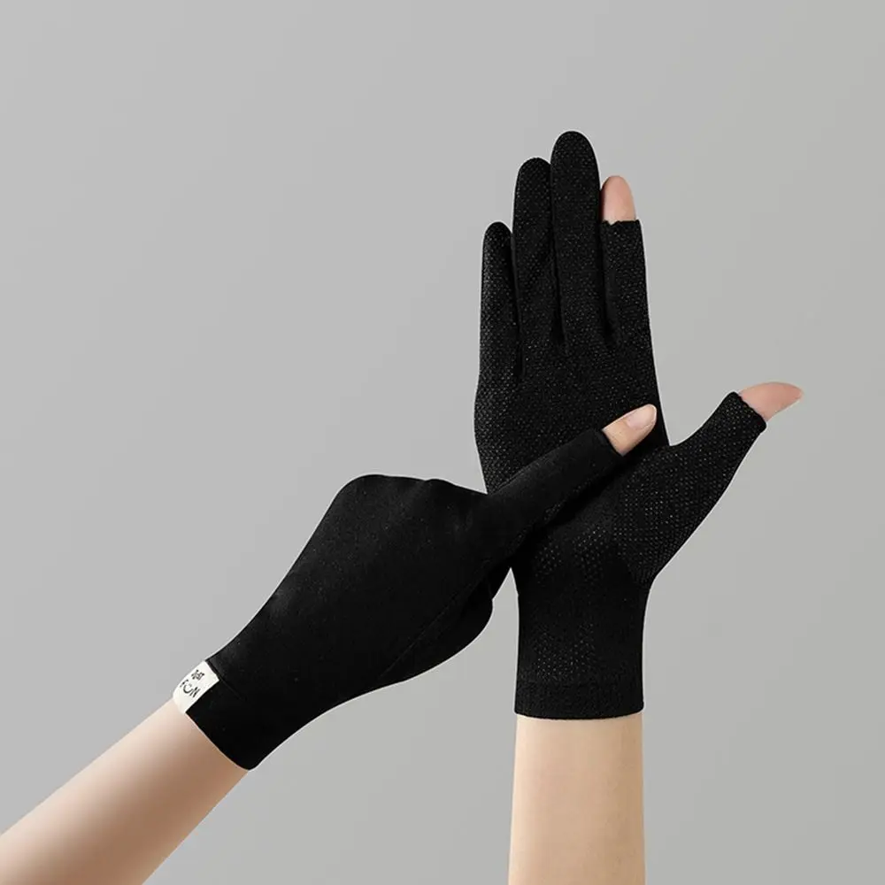 

1Pair Spring Summer Thin Gloves Women Touch Screen Gloves Anti-UV Breathable Non Slip Riding Driving Gloves