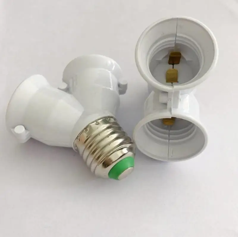 E27 LED Light Base Lamp Bulb Socket Holder Splitter Adapter Lamp Holder Socket Bulb For Living Room Bedroom Bedside