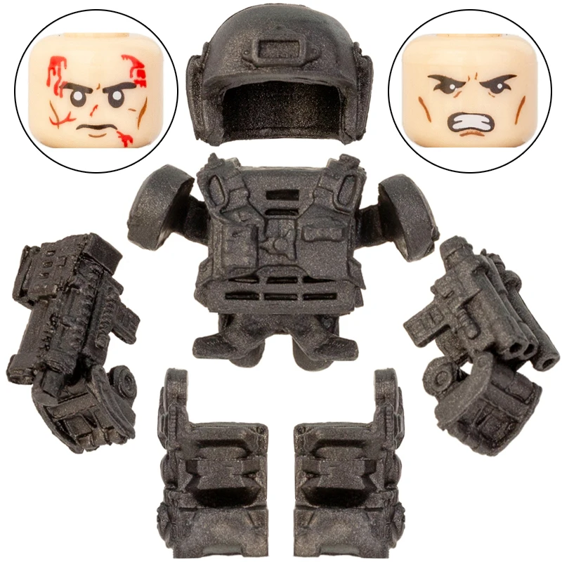 

DL003 Movie Edge Of Tomorrow Armor Weapon Brick Mini Assemble Action Figure Model Building Blocks Toy Children Birthday Gifts