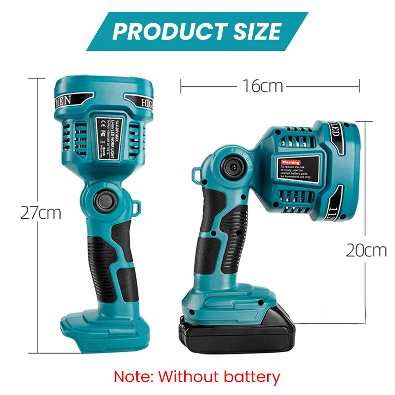 Makita 充電式ラジオ・LEDワークライト 2点セット LED Cordless Flashlight Work Light Outdoor for Makita 14.4V-18V Li