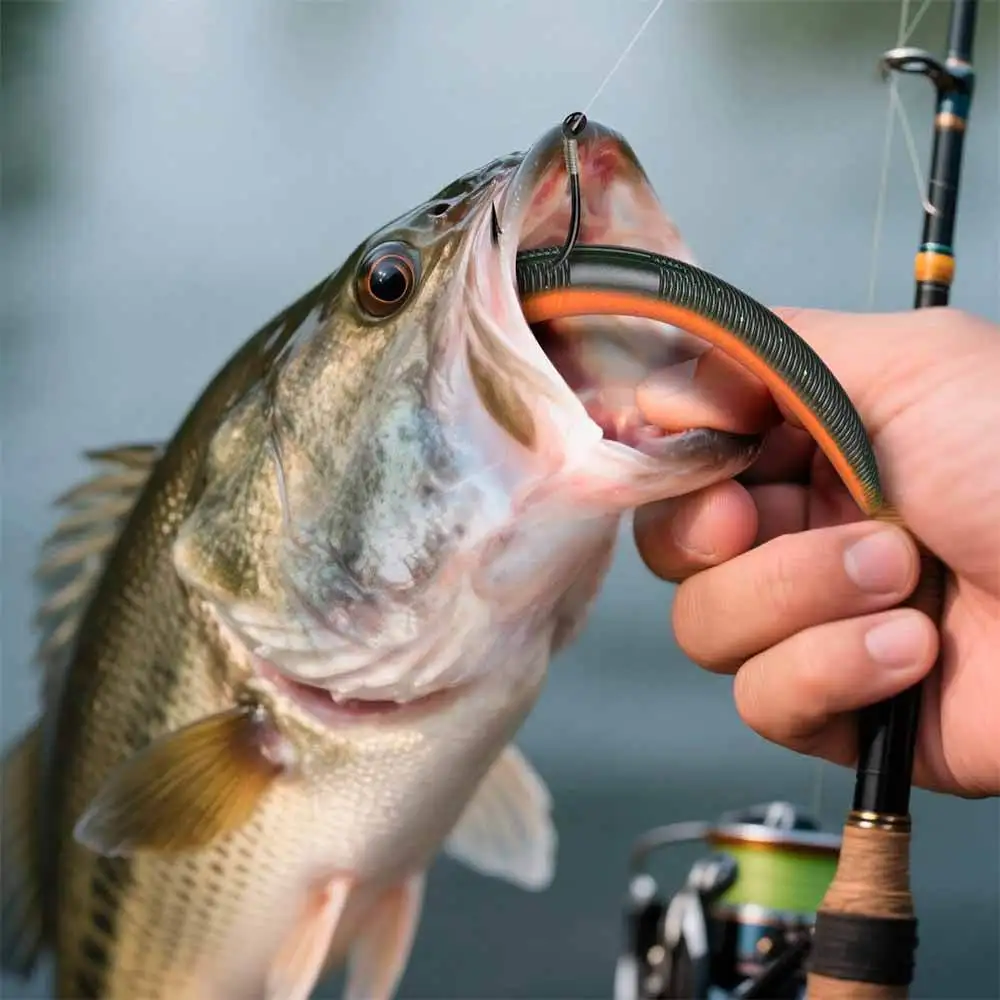 10Pcs Wurm Stick Weiche Köder 5,5-8G/10-13CM Künstliche Weiche Köder Angeln Lockt salzwasser Pesca Angeln Zubehör Großhandel – Detail 9