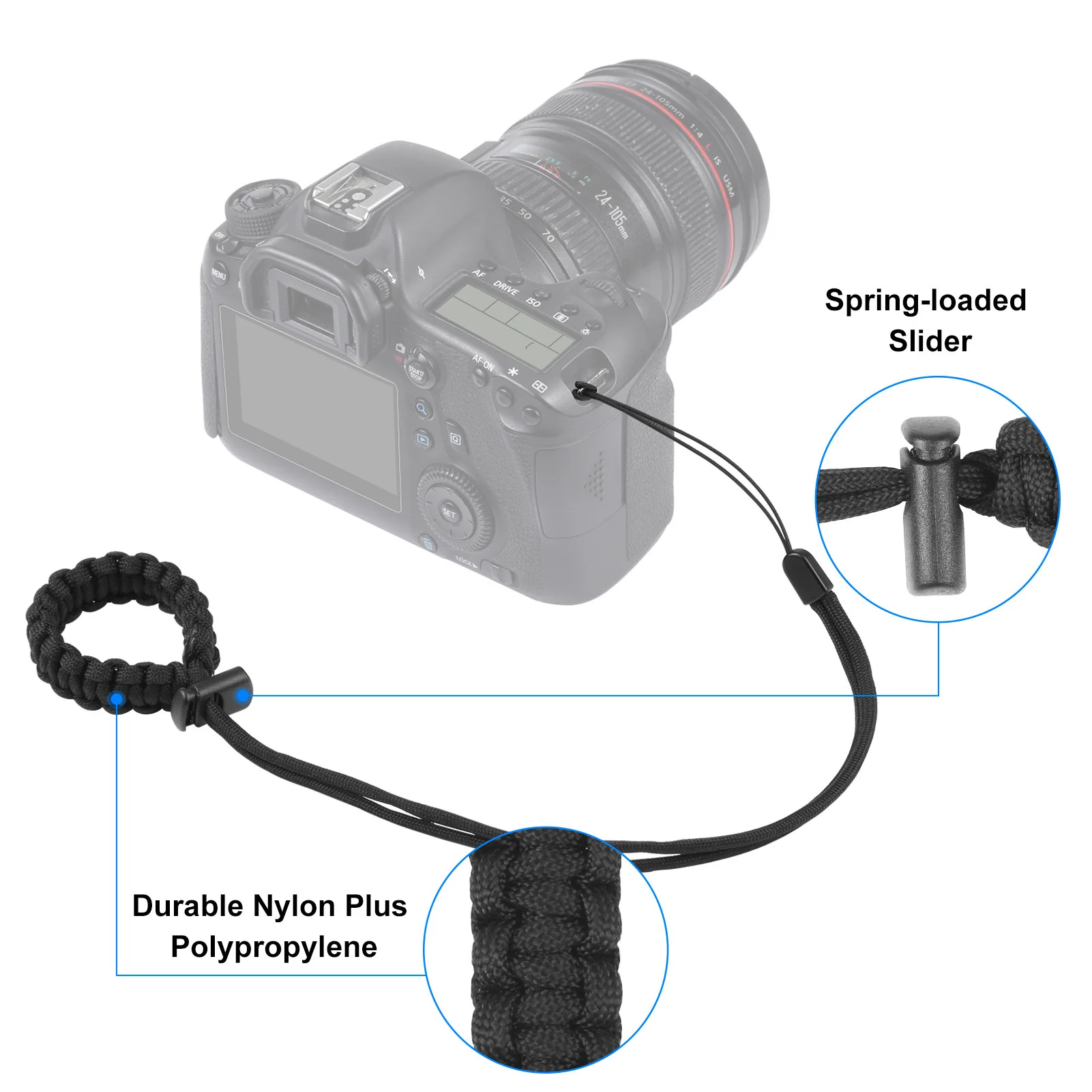 Wrist Strap for Diving and Action Cameras Fasten Mobile Phone