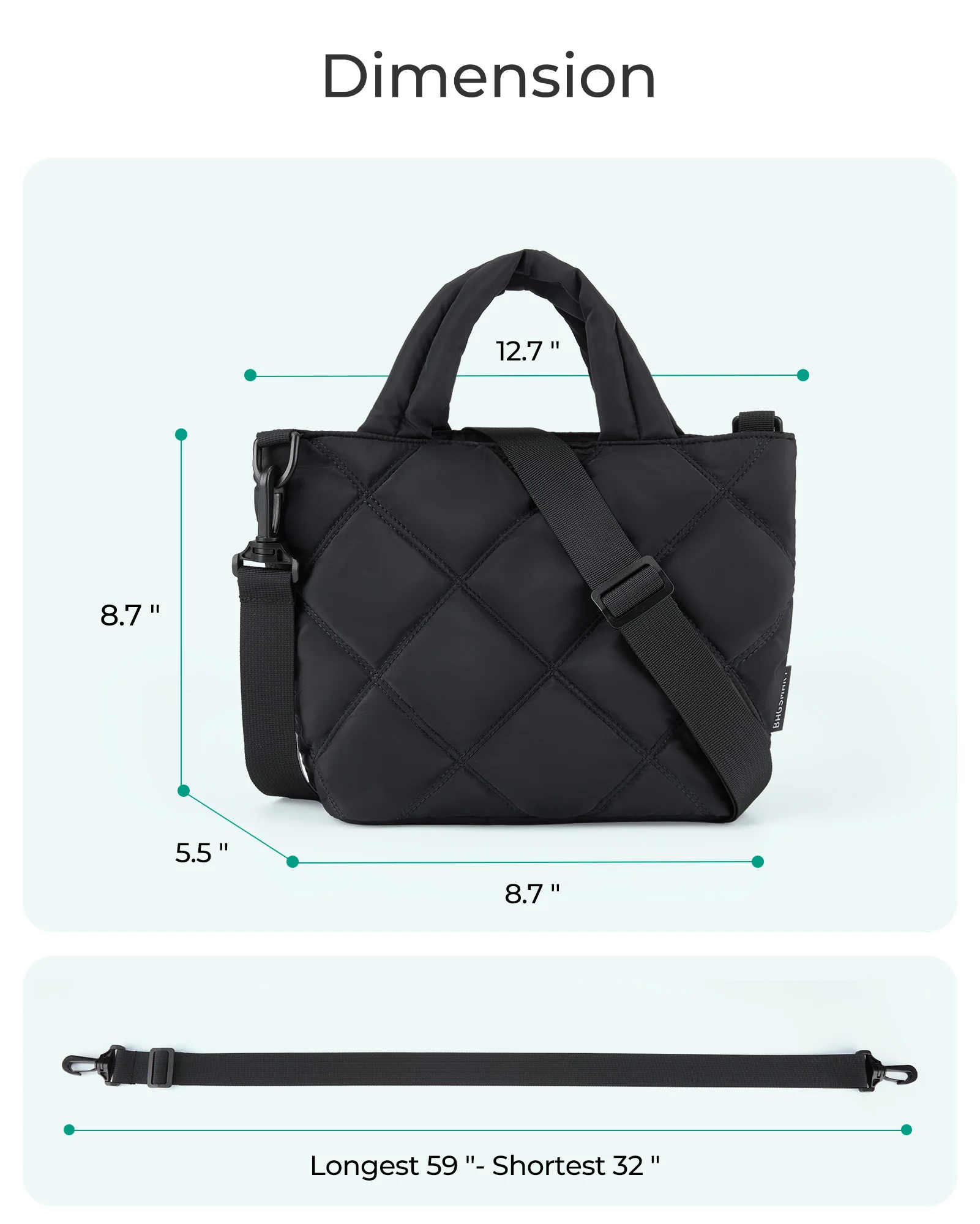 Puffy Quilted Mini Tote 3