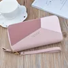 2023 New Women's Wallet Double Zipper Long Fashion Simple Handbags for Women Lychee Pattern Large Capacity Double Women's Purses 3