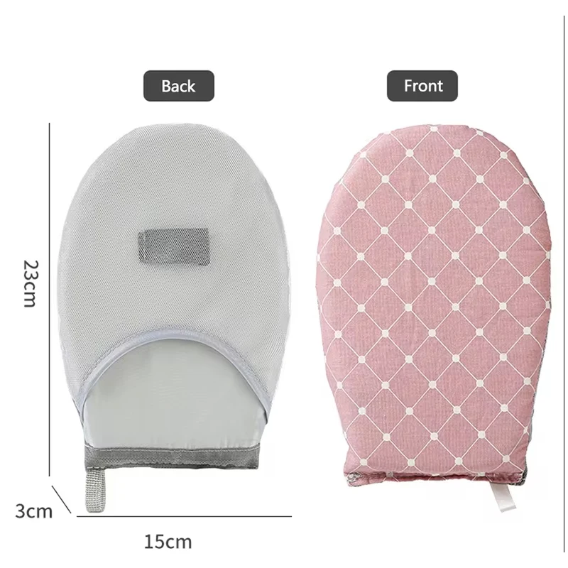 Compact Fabric Handheld Ironing Tray with Insulated Ironing Glove