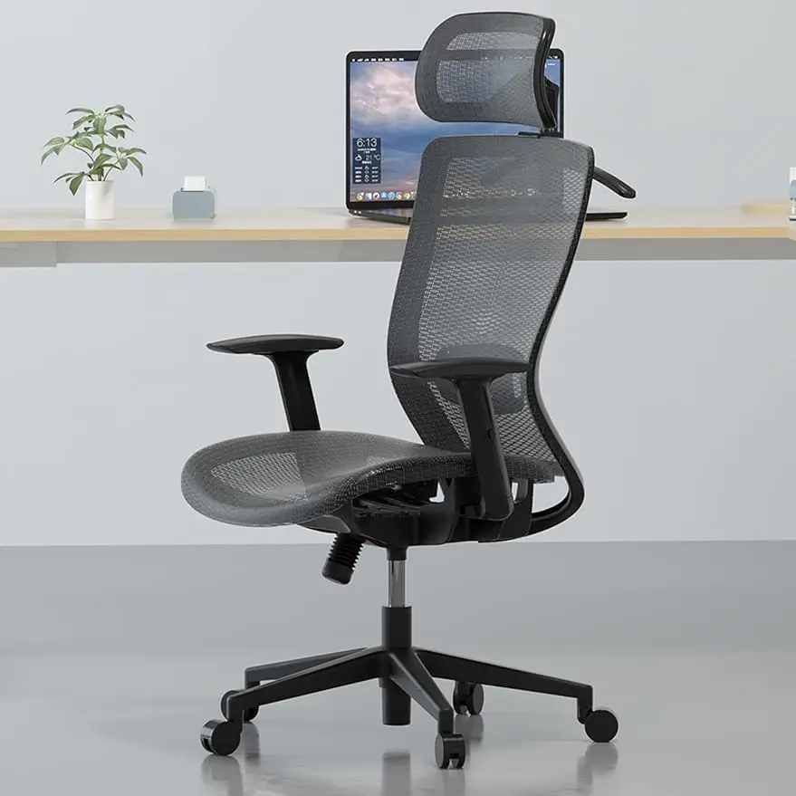 

FLEXISPOT OC3B Ergonomic Executive Mesh Office Task Chair Swivel Height Adjustable Seat Headrest Armrest Lumbar Support Caste