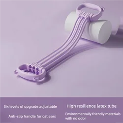 Adjustable Tension Stretching Yoga Strap for Enhanced Flexibility and Posture Improvement (Puprle)