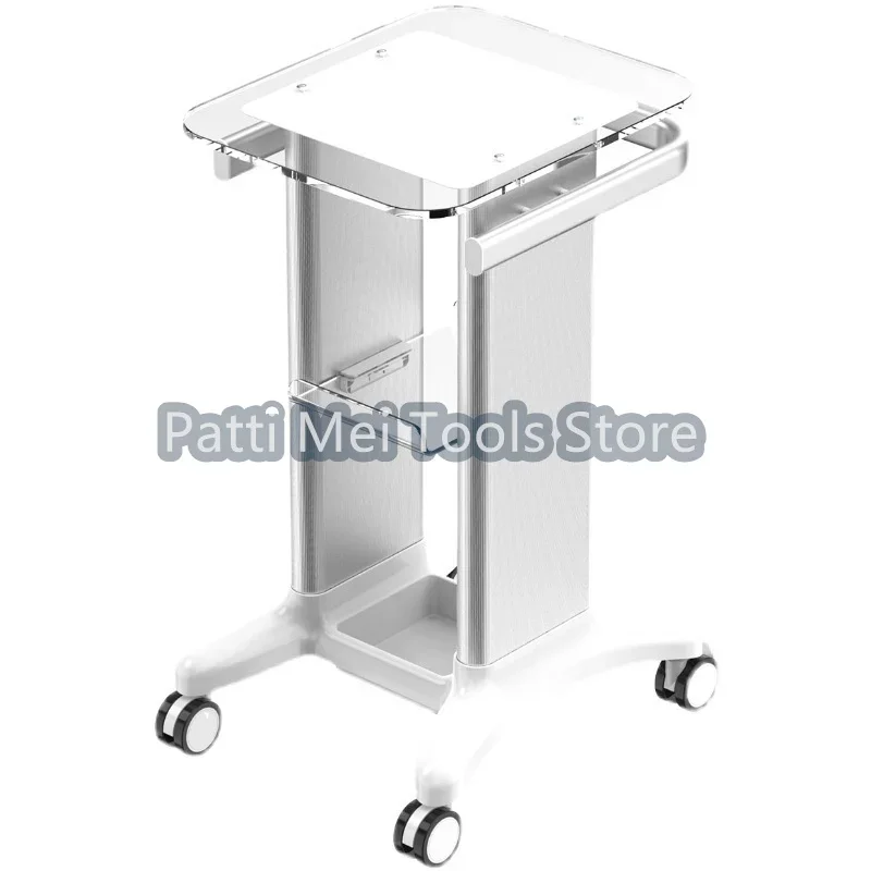 Beauty Equipment Cart Beauty Salon Trolley Stand Holder Rolling Cart Roller Wheel Aluminum Stand Personal Care Appliance Parts