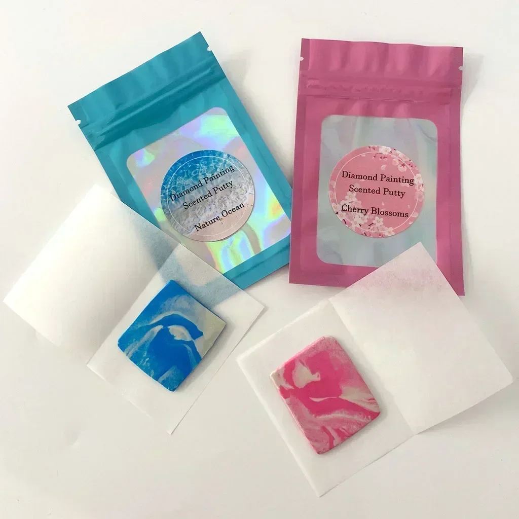Diamond Painting Scented Putty Wax Alternative 5D DIY Handmade Putty in Bag Ocean Cherry Blossoms diamond painting diamond painting accessories diamond art painting kit diamond painting set