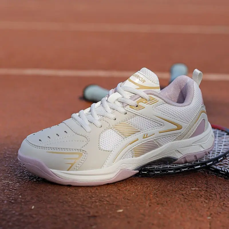 

Unisex Professional Badminton Shoes Breathable Mesh Couple Volleyball Sport Tennis Training Sneakers Non-slip Table Tennis Shoes