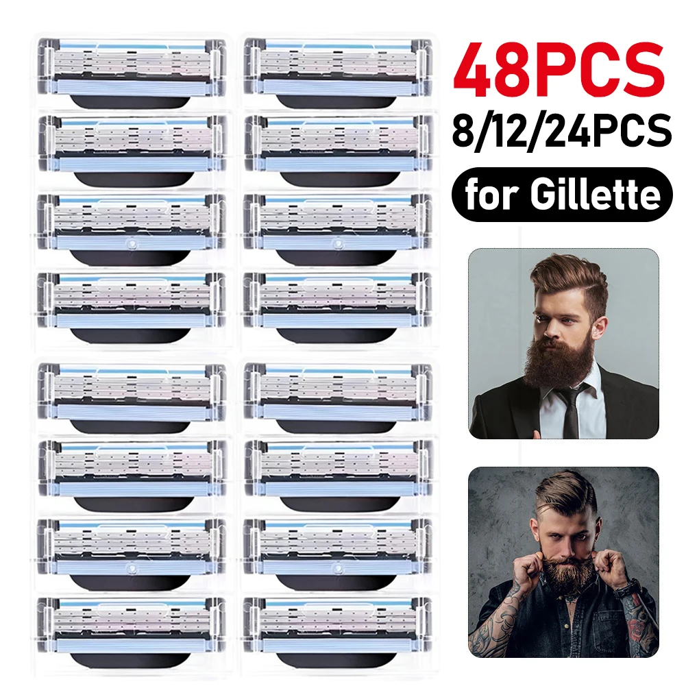 Stainless Steel Gillette Mach 3 Blades 2
