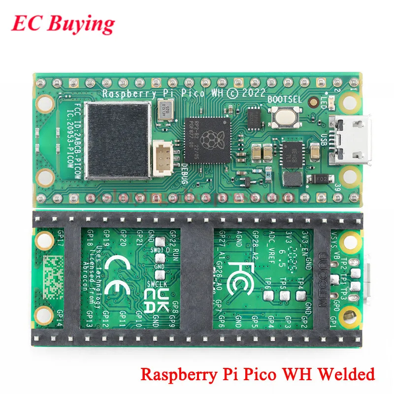 Raspberry Pi Pico 2 Pico W Pico WH Pico 2H H 2WH RP2040 RP2350 Wireless WiFi Development GPIO Expansion Board Module MciroPython