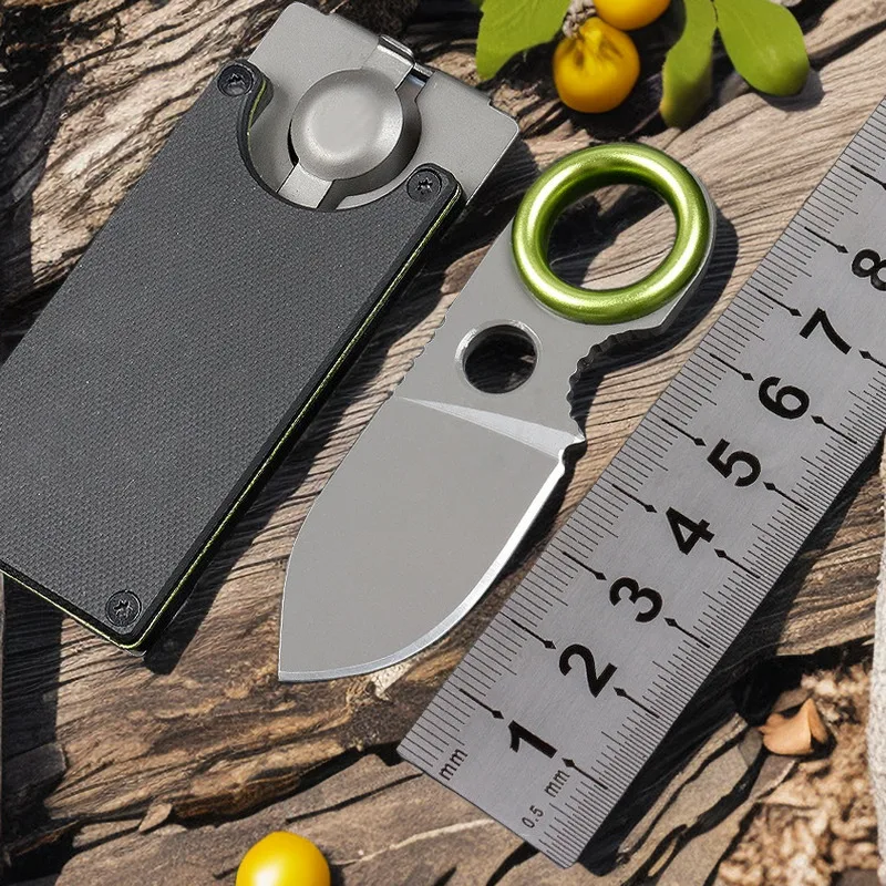 Mini Kitchen Knife Cutting Finger Protector Sheath Fruit Branch BBQ Cutting Tool Full Quality Stainless Steel High Hardness