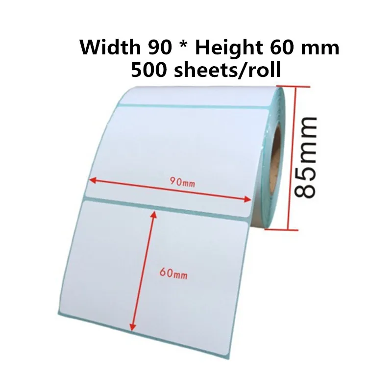

Width 90 * Height 60mm Sticker Label Thermal Printer Barcode Self adhesive Paper Waterproof/Oil proof/Alcohol proof
