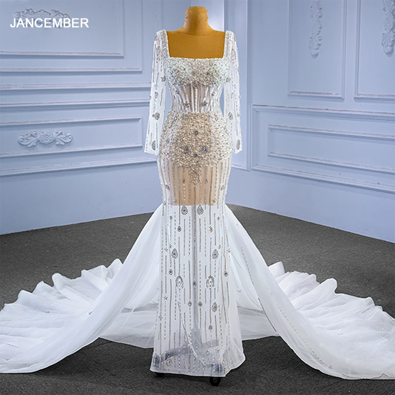 

Изысканная цена-сюрприз свадебное платье для невесты 2024 бальное платье с квадратным вырезом на шнуровке с бисером Vestido De Noiva RSM67484