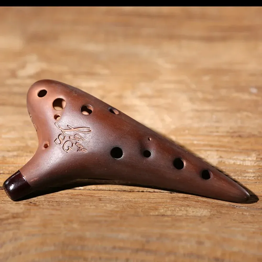 12 Hole Mid-range AC Ocarina Luxury Professional Music Instruments Purple Sand Ocarina of Time Aztec Performance Accessories