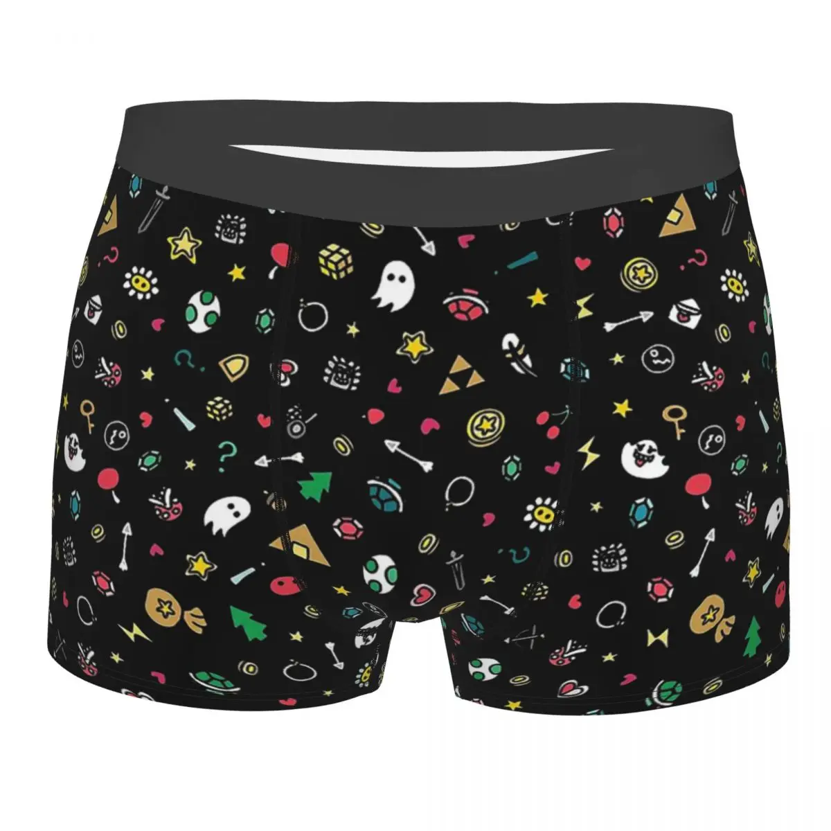 

Retro Video Games Doodles Geek Underpants Cotton Panties Male Underwear Sexy Shorts Boxer Briefs