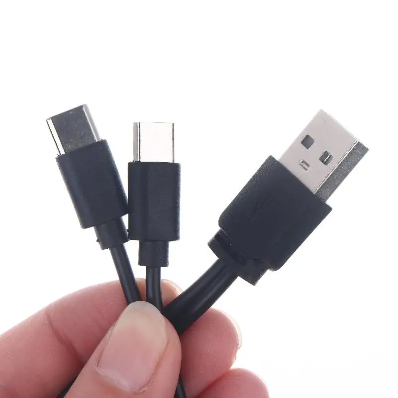Multi-Port USB to Type-C Splitter Adapter Cable - Enhanced Charging Solution