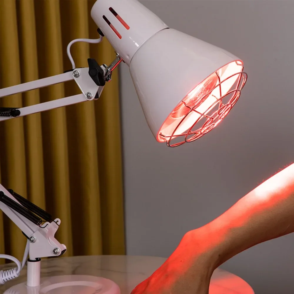 Infrared Lamp,New 150W Near Infrared Light Red Light Heat Lamp For Paint Relief With Stand,Home Use Physiotherapy Lamp