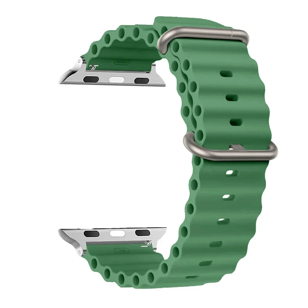 애플 워치용 스트랩 울트라 밴드, 49mm, 44mm, 45mm, 41mm, 40mm, 38mm, 44 45mm, 1:1 오리지널 오션 벨트, iWatch 시리즈 9, 8, 7 se 밴드