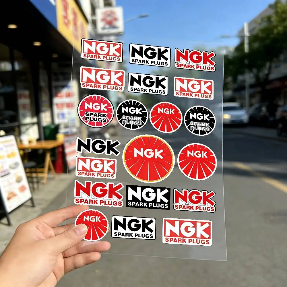 NGK 오토바이 반사 스티커 헬멧 스쿠터 연료 탱크 공구함 레이싱용 방수 데칼
