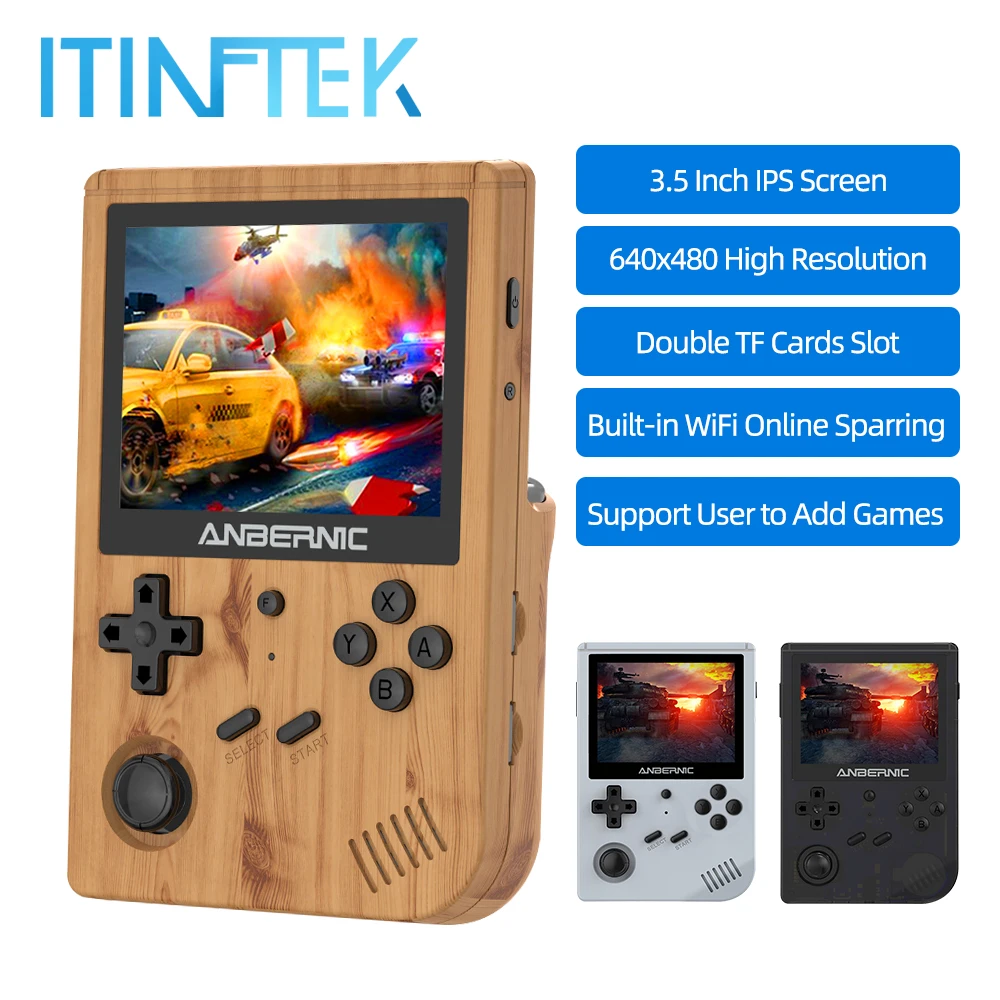Itinftek 16+128g 15000 Games Retro Portable Mini Handheld Video Game  Console Kids Gift Open Source Game Player For Psp Ps1 Nds - Handheld Game  Players - AliExpress