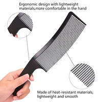 1/3PCS Men's Oil Head Comb Flat Push Cutting Comb  Hairdressing  Limit Trimming Shape Gradual Comb S Arc Design Comb 2