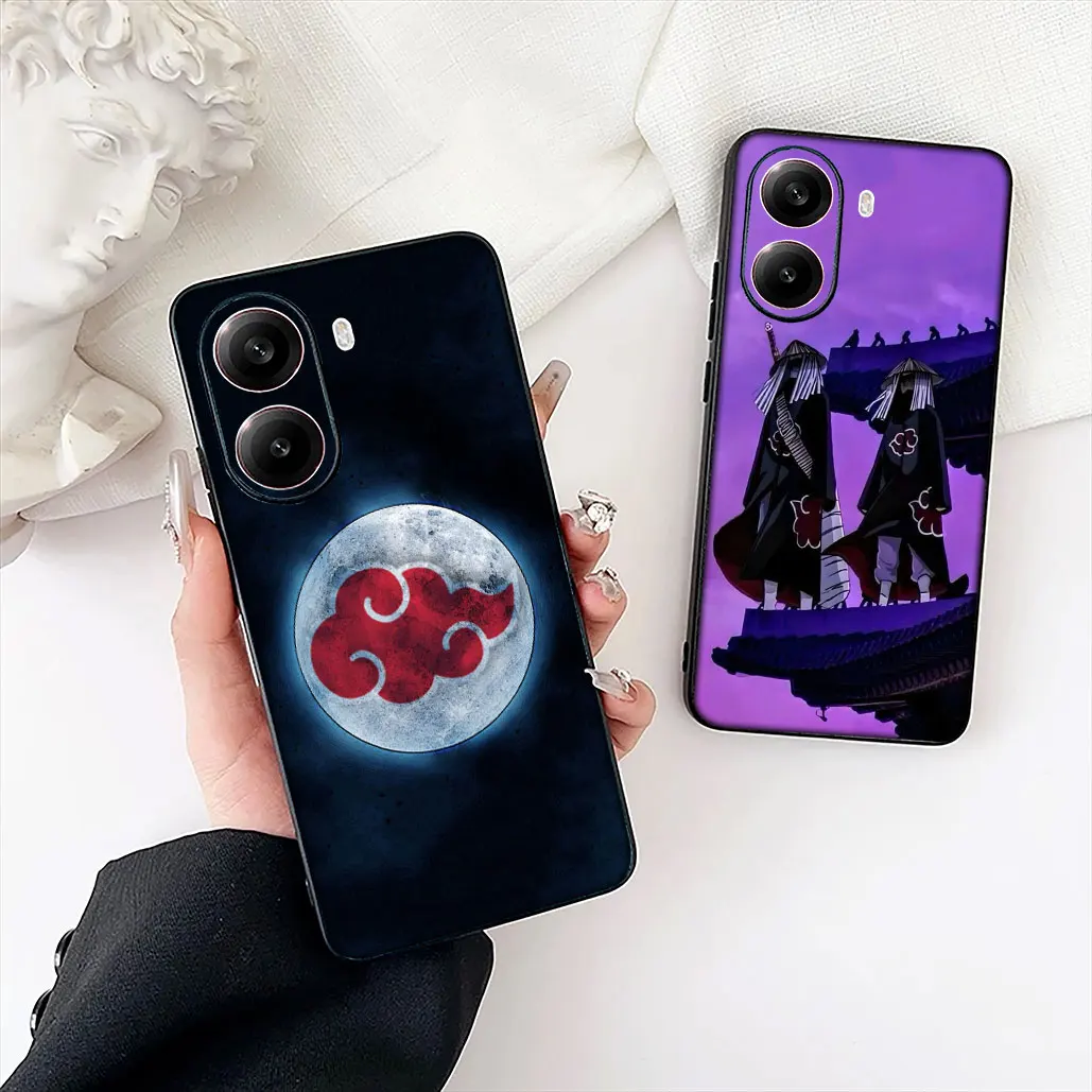 Cartoon Akatsuki Pain Naruto Logo Phone Cover Case