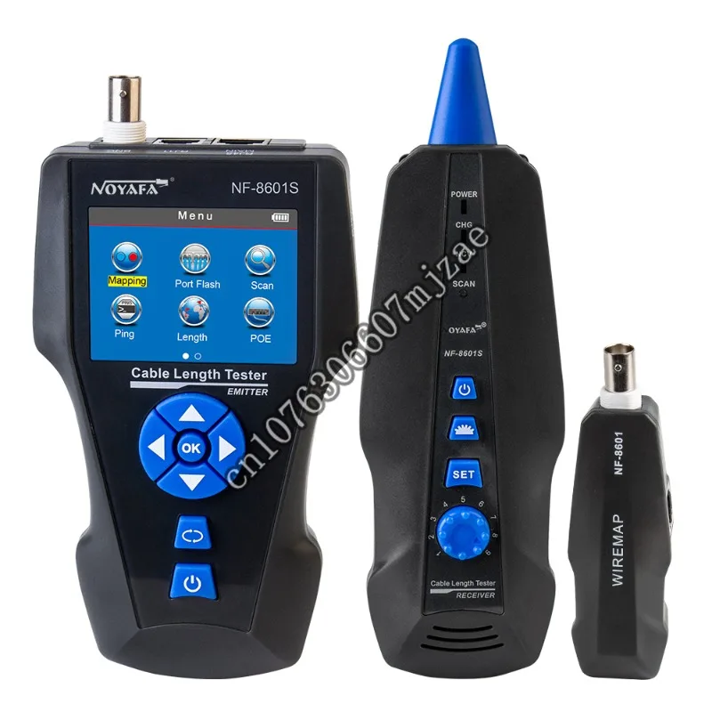 

NOYAFA NF-8601S Network Cable Tester RJ45 RJ11 Multifunction TDR Length With PoE/PING/Port Testing LCD Digital Wire Tracer