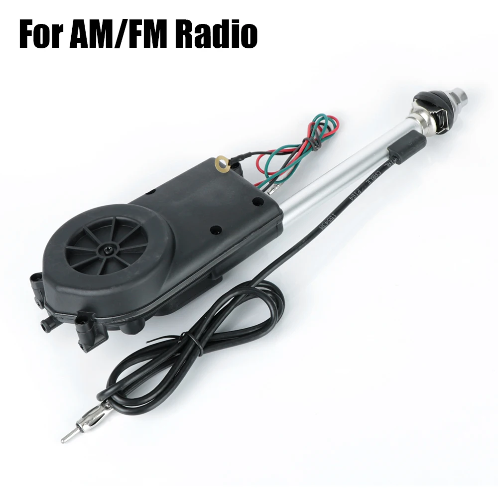 12V AM FM 송신기 안테나 전기 안테나 자동 텔레스코픽 외부 차량 액세서리 자동차 라디오 오디오 유니버설