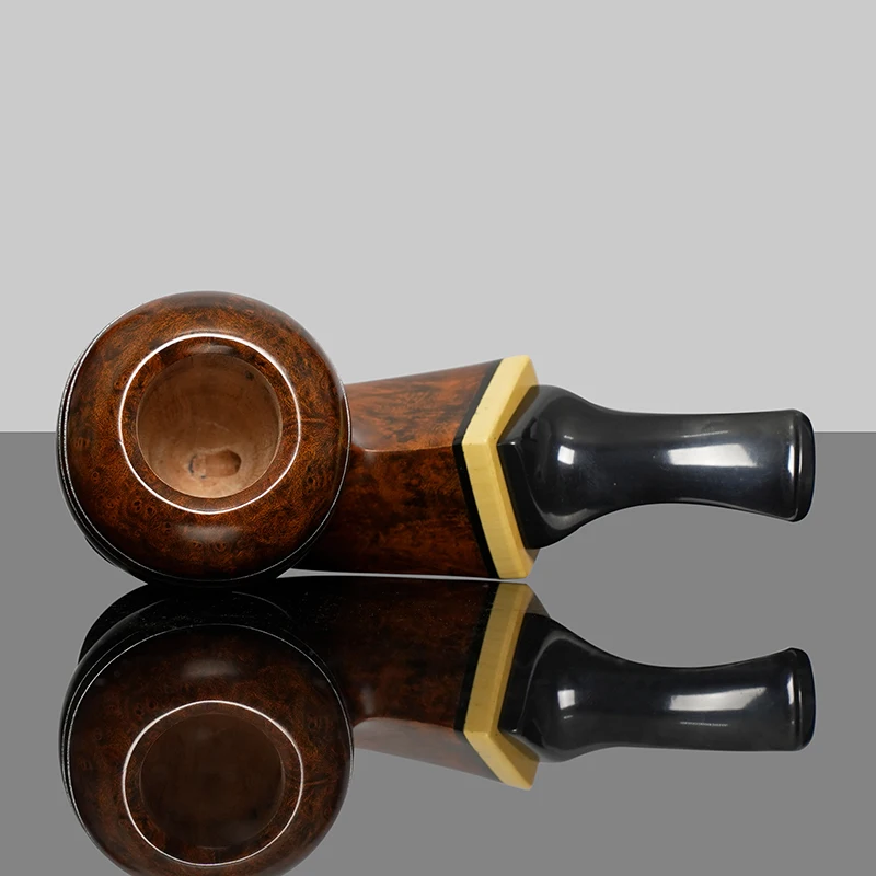 S7e0dc770226742028d95ecb1f15566d4D Große apfelförmige Bruyereholz-Pfeife