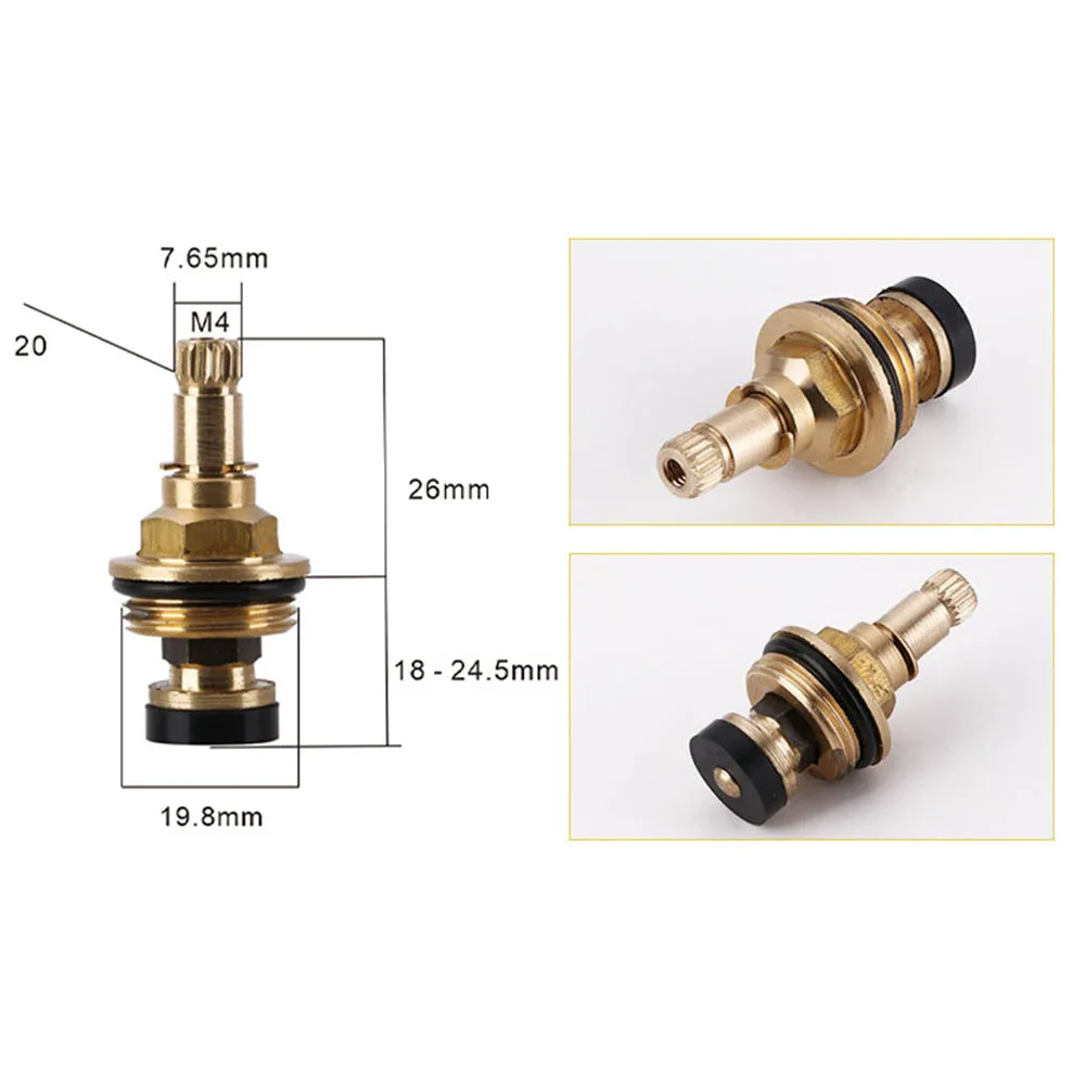 Brass Spool Faucet Hot And Cold Water Spool G1/2 Kitchen Sink Mixer Tap Stream Sprayer Head