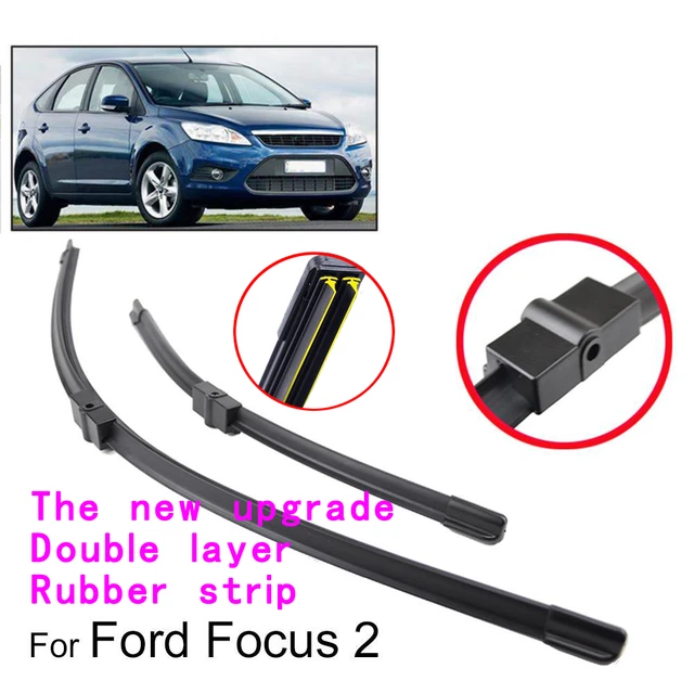 Set 2 Spazzole Tergicristallo Aero Flat Per Ford Focus MK4 2018-2025 – 65/50 Cm, Attacchi Universali, Venditore Italiano