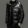 2025 new arrival winter hooded jacket sill-like cotton jackets men,mens fashion thicken warm parkas waterproof winter coat male