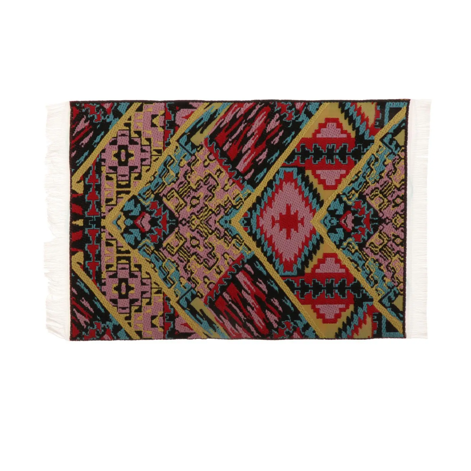 

1:12 Embroidery Dollhouse Rugs Pretend Toy Vintage Accessory 3.86'' x 6.18''